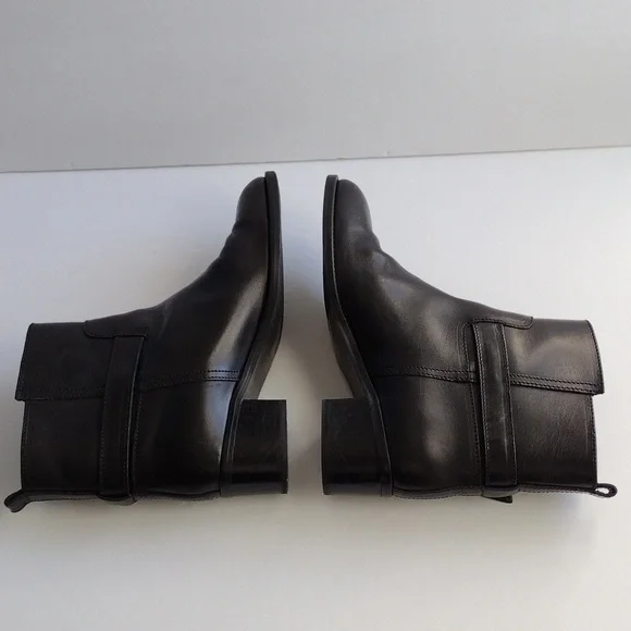 J.Crew Parker black leather ankle boots size 9 - Picture 5 of 10